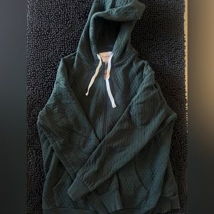 Goodfellow & Co. Men’s Textured Green Zipper Hoodie Large